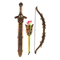 new arrival cosplay sword bronze weapon set combination model simulation bow and arrow boys toy weapon ninja toys for children
