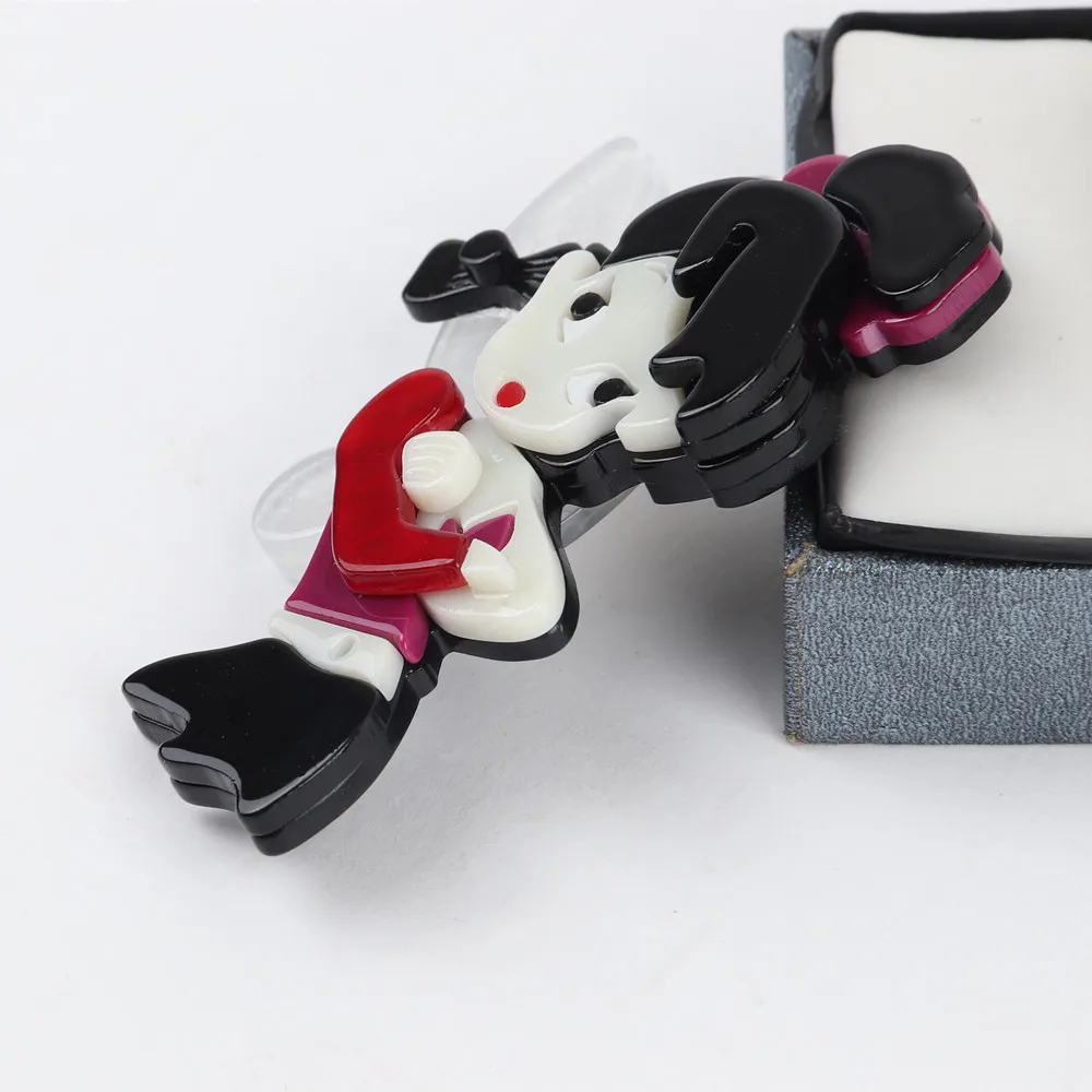 Женская акриловая брошь в виде сказочного ангела милая мультяшная брошь-значок