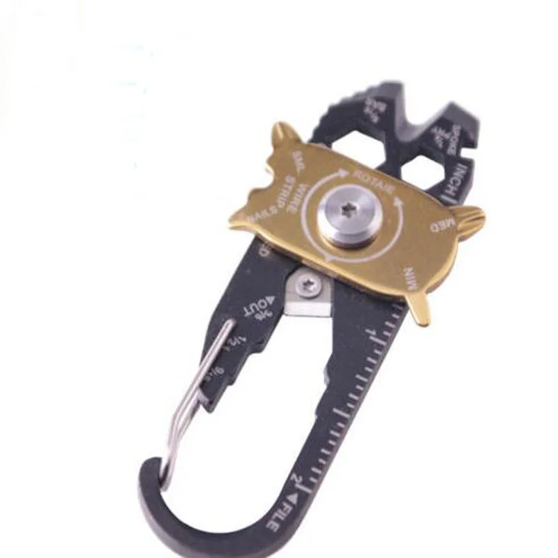 20 в 1 уличный Многофункциональный походный органайзер для ключей Набор отвертка