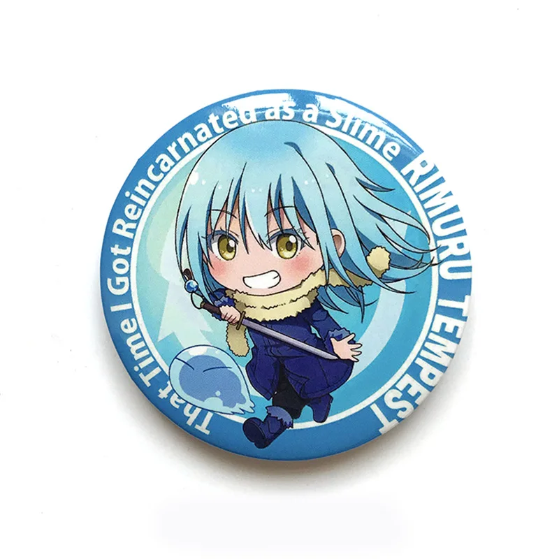 7pcs Anime That Time I Got Reincarnated as a Slime Pin Badge Brooch Pins for Bacg Cosplay Prop Decor Collection Boy Girl Gift | Украшения и