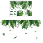 TN зеленые фотообои сделай сам, пляжные тропические Пальмовые Листья для гостиной, украшение, домашние наклейки, эстетическое искусство, Виниловая наклейка