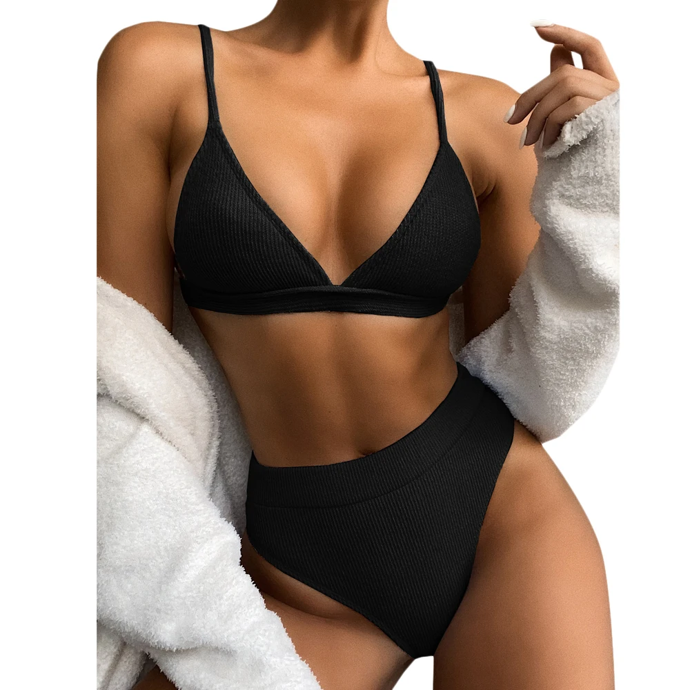 

Summer Swimming suit for women fashion Solid Bikinis Set Summer Sexy Push Up Swimwear Beachwear Bathing Suit Women