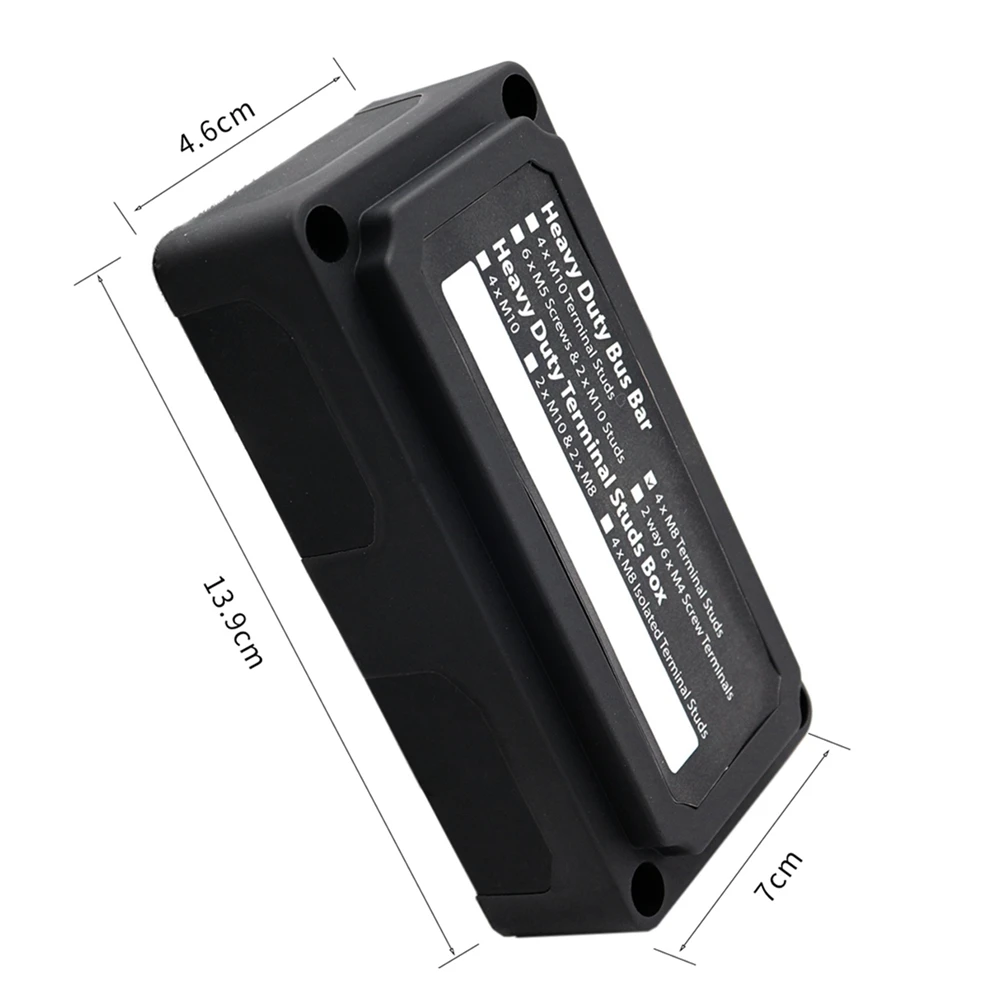 

100 A Heavy Duty Module Design Power Distribution Block Busbar Box with 4 X M6 Terminal Studs