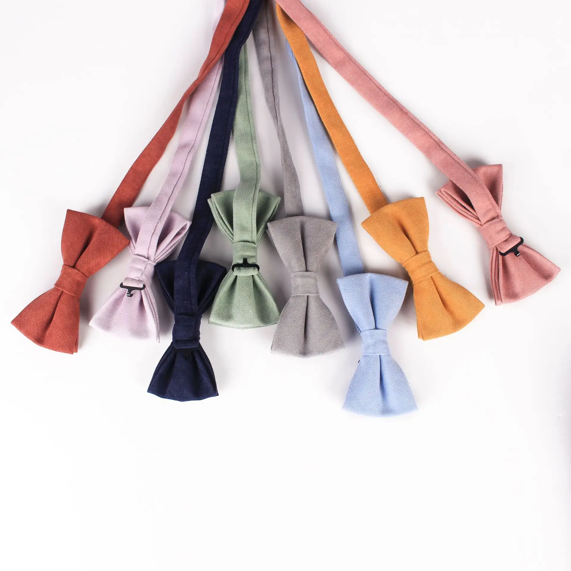 Linbaiway ручной работы для худой шеи галстуки Для мужчин торжественный однотонный