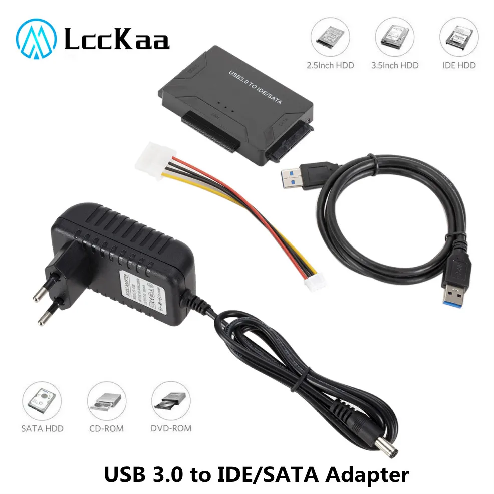 Адаптер LccKaa SATA на USB IDE кабель 3 0 Sata для жестких дисков 2 5 HDD SSD конвертер адаптер с