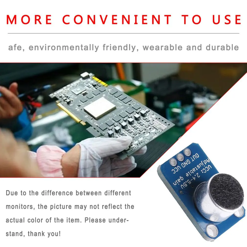 

GY-4466 High Precision Preamplifier Module Electret Microphone Amplifier MAX4466 With Adjustable Gain