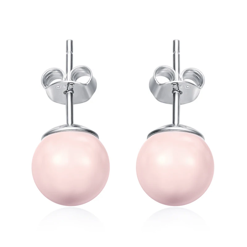 Женские Классические круглые серьги гвоздики Baffin украшенные кристаллами