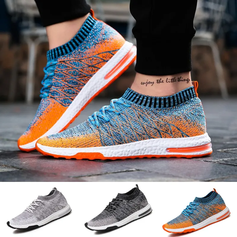  Мужские повседневные кроссовки, Вулканизированная подошва, без шнуровки, впитывающие пот, легкие удобные дышащие, для бега 