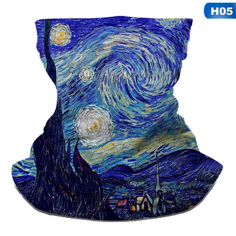 

Novelty Abstract Outdoor Magic Bandana Breathable Cycling Scarf Sunshade Hiking Neck Cover Dustproof Multifunction Face Mask