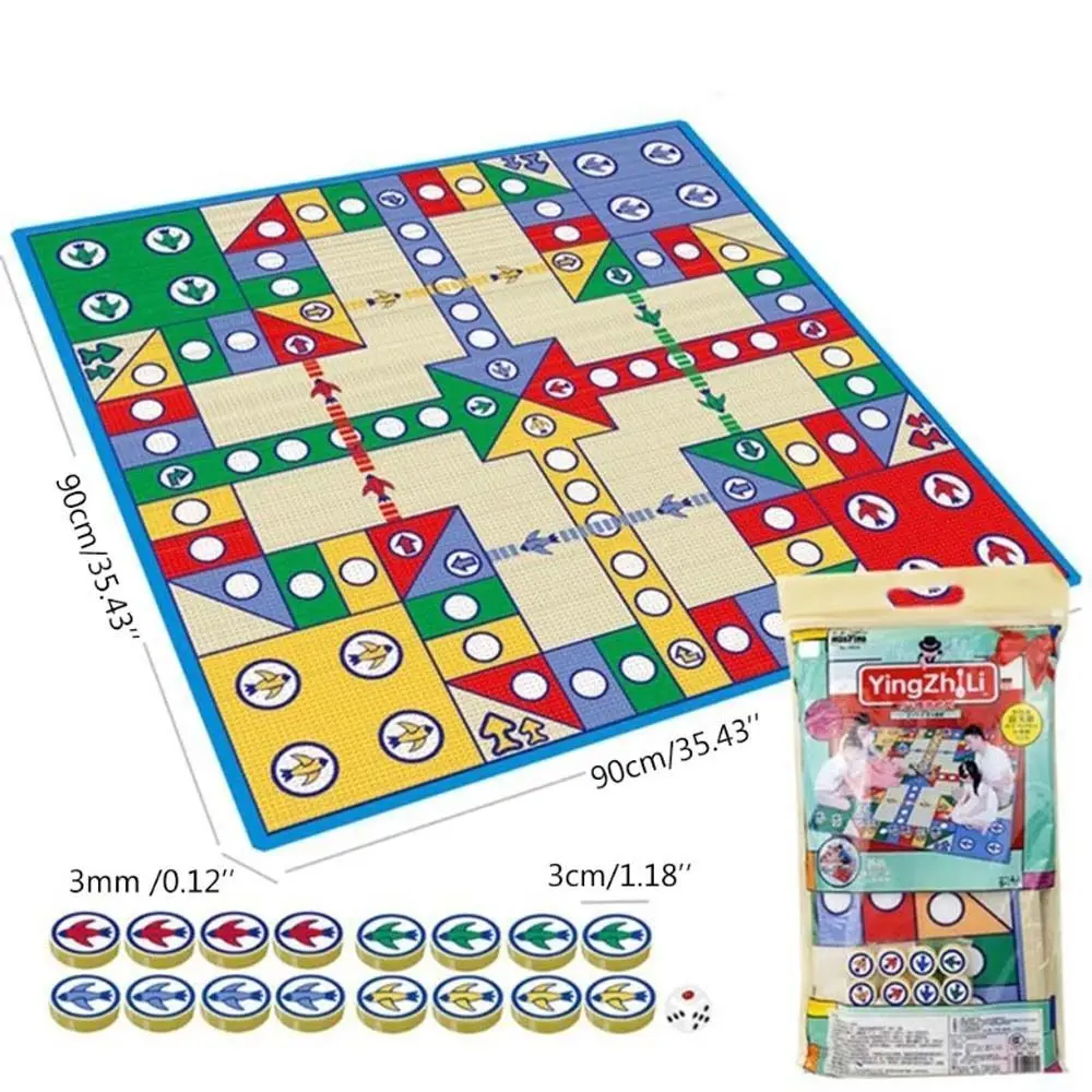 Flying Chess Carpet Parent-child Game Mat Kids Aeroplane Rug | Games