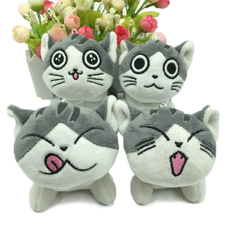 Брелок для ключей с кошкой и сыром 10 см|Мягкие игрушки животные| |