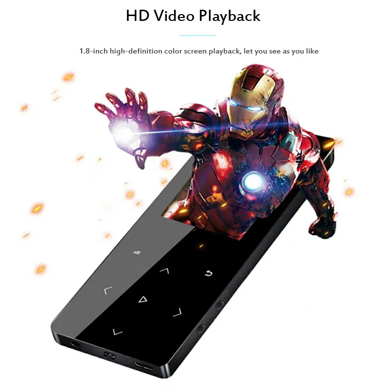 T06 Bluetooth без потерь MP3 MP4 плеер 16 Гб HiFi портативный Walkman сенсорный ключ с FM радио