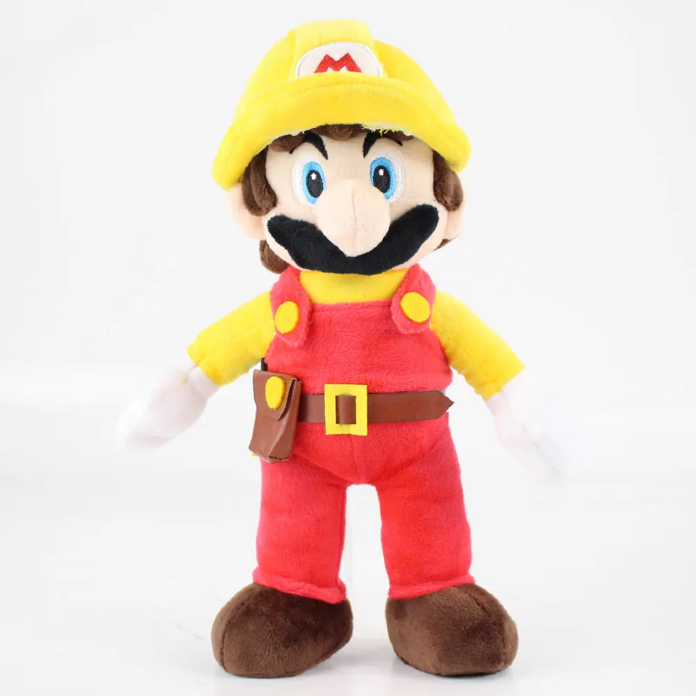 31cm-fire mario Супер Марио Broser JR 3D Land Bone Kubah Koopa Dragon Темный боусер Kamek Waluigi Wario Lemmy Morton Roy Bully Odyssey плюшевые игрушки - Цвет: 31cm-fire mario