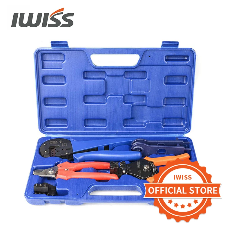 IWISS KIT 2546S щипцы для обжима на солнечной батарее Набор инструментов с зачистки