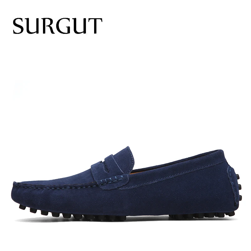 SUGRUT Brand Summer High Quality Soft Flat Shoes Male Casual Driving Slip On Lazy Men Flats Moccasins Loafers Size 38~50 | Обувь