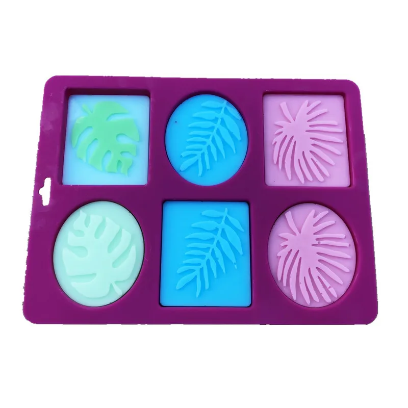 

6Cavity Wavy Flowers Leaves Silicone Handmade Soap Mold Cake Mold DIY Aromatherapy Plaster Molds Essential Oil Soap Making Mould