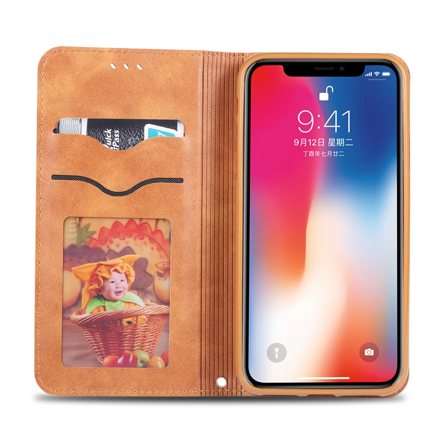 Магнитный флип-чехол для iphone XS MAX чехол кожаный кошелек с отделениями карт