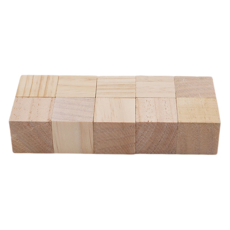 

1pack Solid Wood Blocks Square Jenga Blocks Kids Early Educational Toys Assemblage Block Embellishment DIY Woodwork Craft