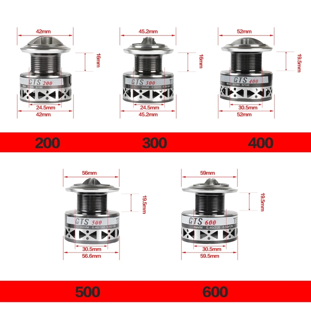 2021 TEBEN GTS1000 Spinning Fishing Reel Metal 5.2:1 18KG Max Drag Stainless Steel Handle Seawater Carp Ice Winter Fishing Gear