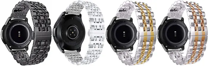 Ремешок 22 мм для samsung galaxy watch band 316L нержавеющая сталь 46 мм gear S3 Frontier huawei watch gt huami Amazfit 1/2 Ticwatch 1