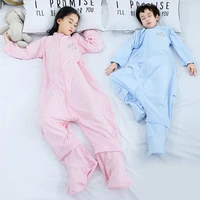 summer high quality and super soft 100 cotton thicken baby split legs baby sleeping bags