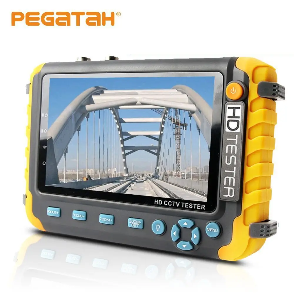 AHD CCTV тестер камеры 5 дюймов 8MP портативный CCTV Мини монитор камеры тестер AHD CVBS тестер kamery HDMI VGA R485 видео тестер
