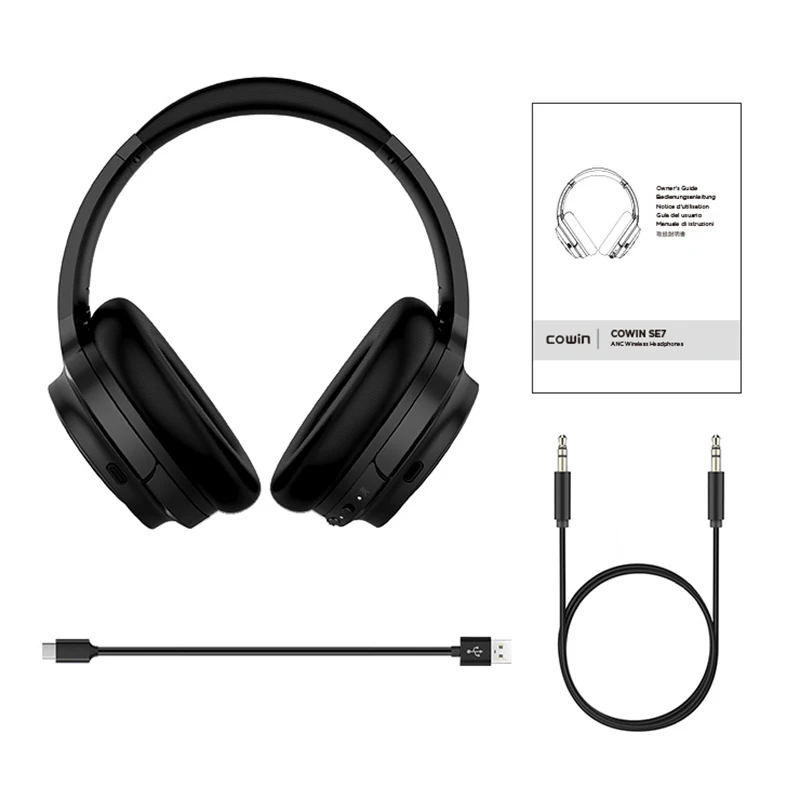 COWIN новые Lossless Music Apt X наушники беспроводные Bluetooth 5 0 ANC гарнитура компьютерные