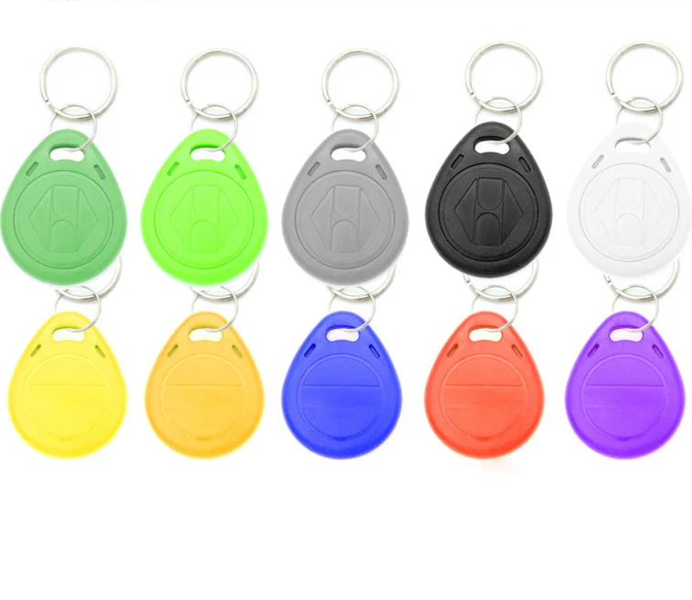 10PC Keys 125 кГц Перезаписываемый RFID Копир писатель Дубликатор Программист считыватель T5577 EM4305 5200 RF ID брелоки бирки карты управления считыватели карт - Цвет: 10PC Keys