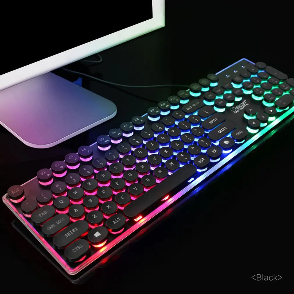 

Pc Notebook Retro Mechanical Keyboards Computer Professional Esports Game Player Backlight Keyboard
