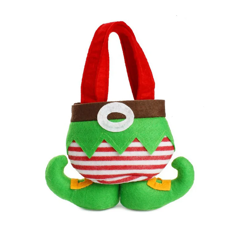 

Christmas Decorations Elf Candy Bags With Foot Interesting Christmas New Year Holiday Small Gift Bags For Children's Gift