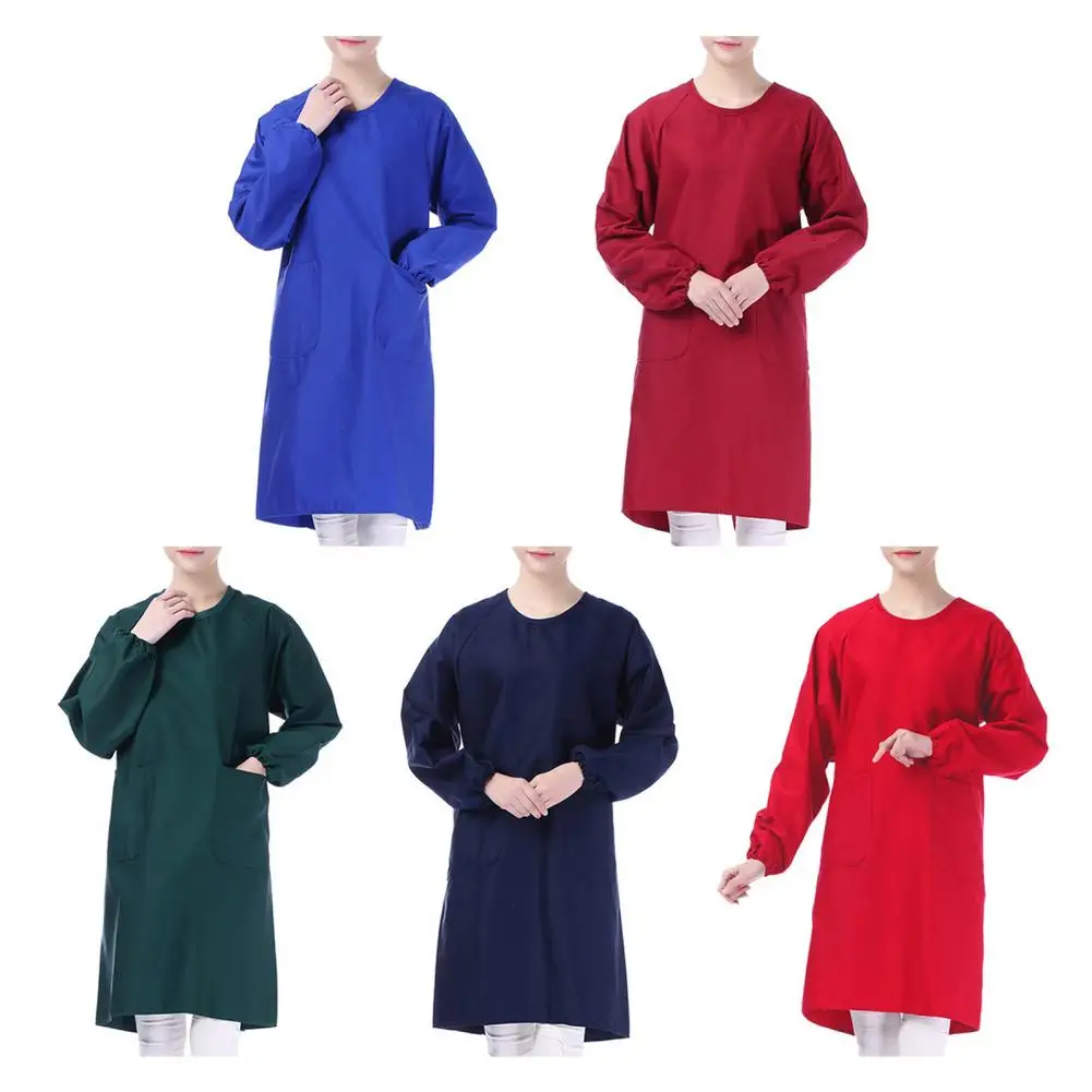 

Apron Adjustable Durable Polyester Long Sleeve Kitchen Apron for Cooking