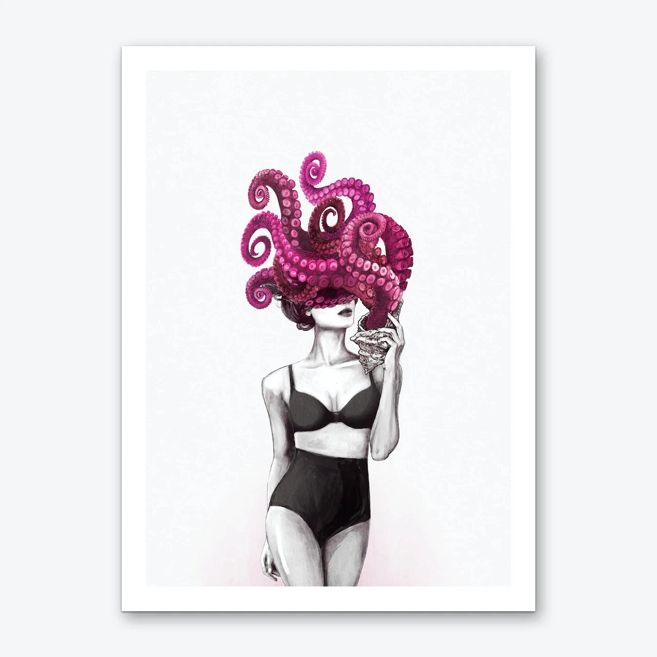 Настенное искусство абстрактный Осьминог домашний декор холст картина печать