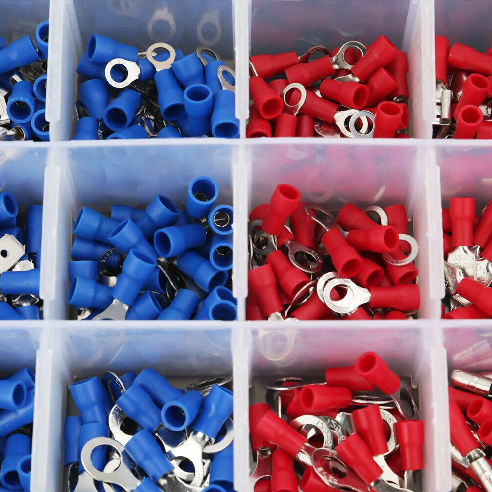 

Wire Plier Terminal Crimp Connector Insulated Cable Wire Ratchet Crimper Pliers + 450 Insulated Terminals Crimping Tool Kit
