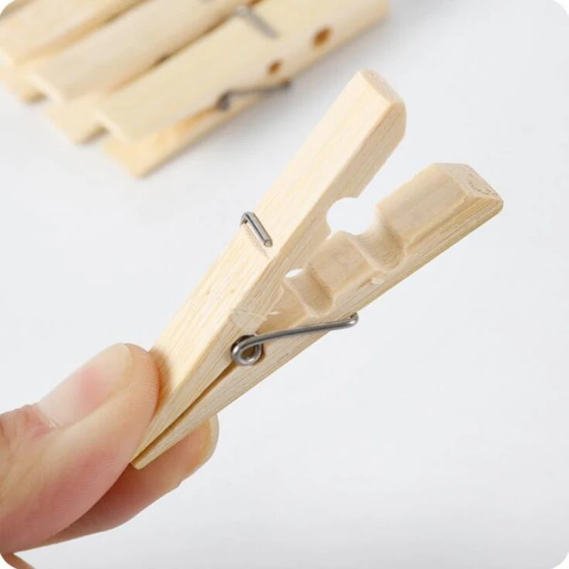 100 шт./лот высококачественные бамбуковые прищепки для одежды длиной 7 см/6 см