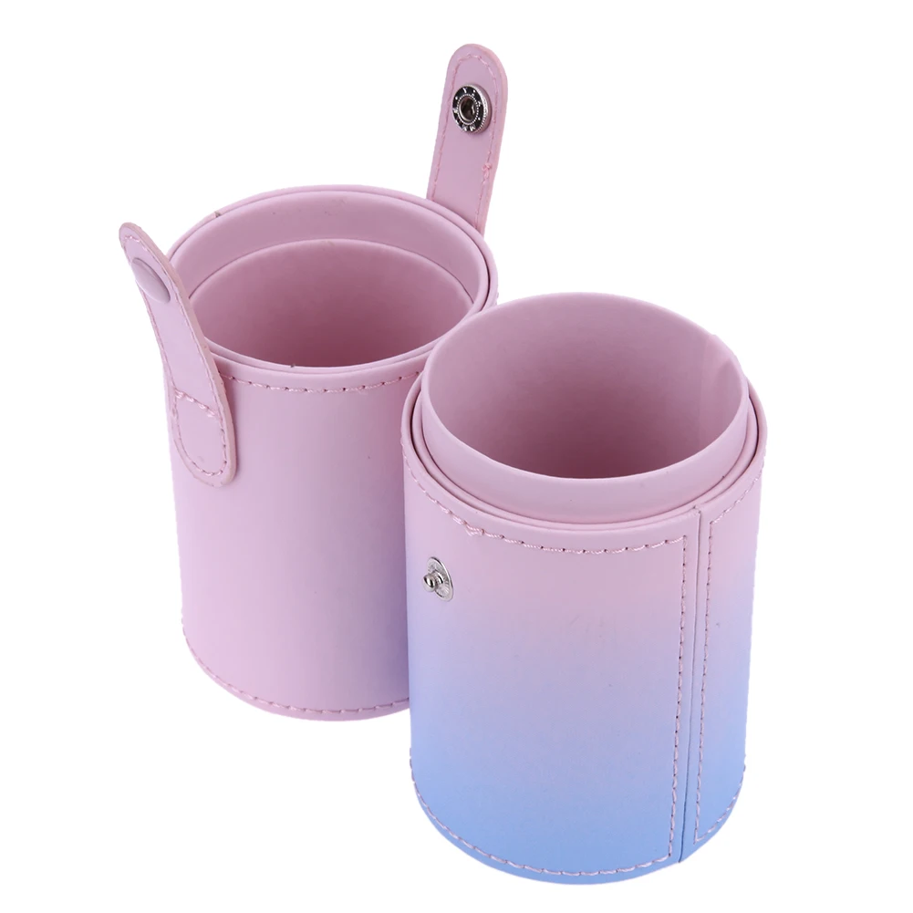 Держатель щеток для макияжа Стильный PU Макияж Кисти Набор Студия тубус-держатель