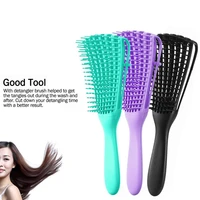 salon detangling brush for curly hair scalp massage hair comb non slip rubber octopus brush curly hair tools