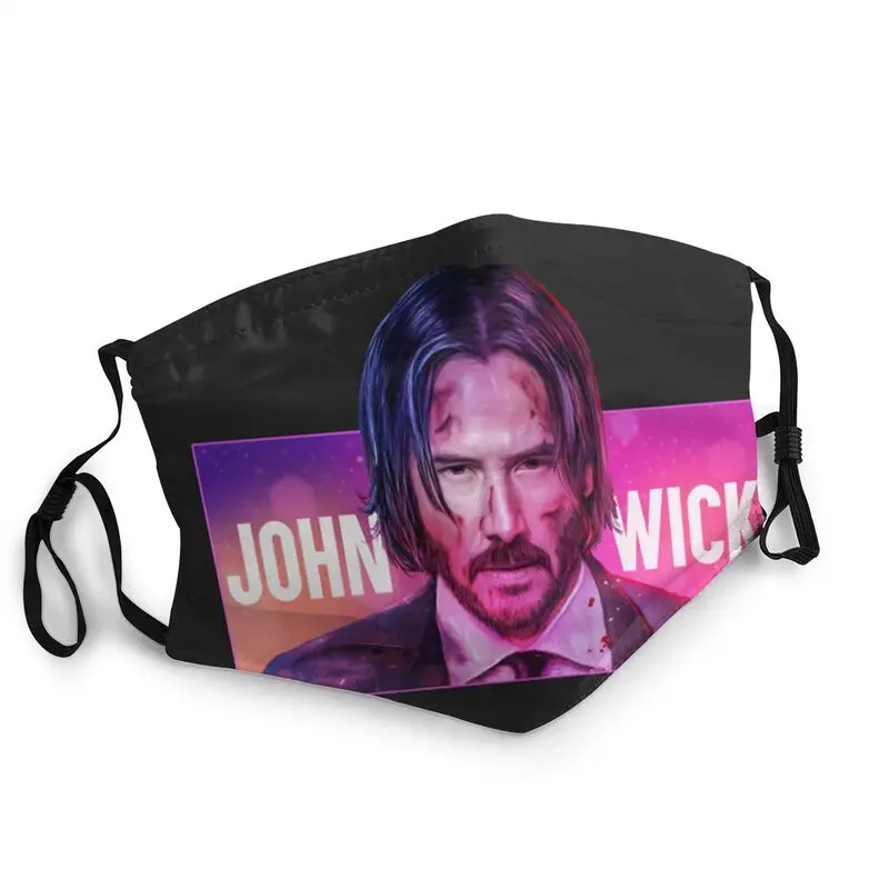 

Моющаяся Классическая маска John Wick для мужчин, маска для лица с пленкой, пылезащитный чехол, респиратор, маска для рта