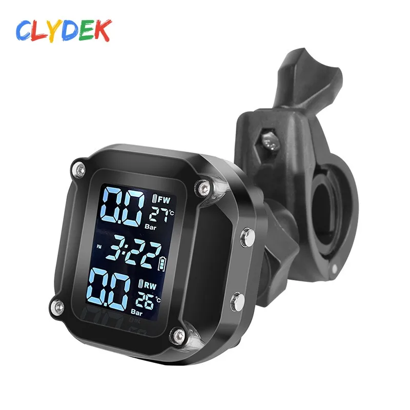 

Waterproof Solar Motorcycle TPMS Tire Pressure Tyre Temperature Monitoring sensor TirePressure Personal Monitoring System 2021