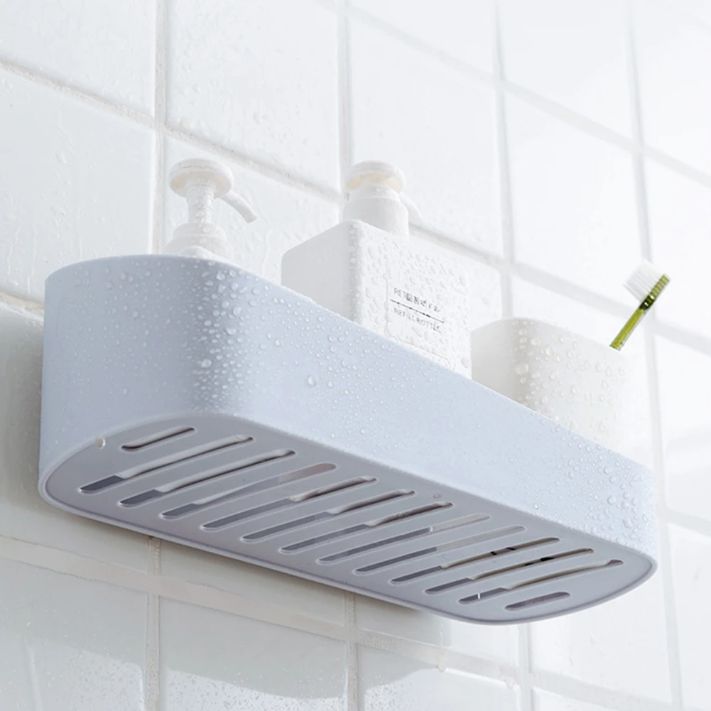 Аксессуары для ванной комнаты кухонная самоклеящаяся полка без сверления