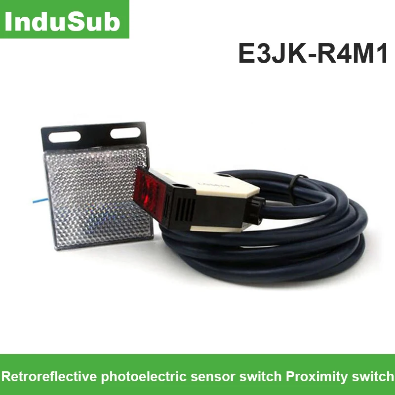 Фотоэлектрический сенсорный переключатель постоянный ток 12 24 В светоотражающий