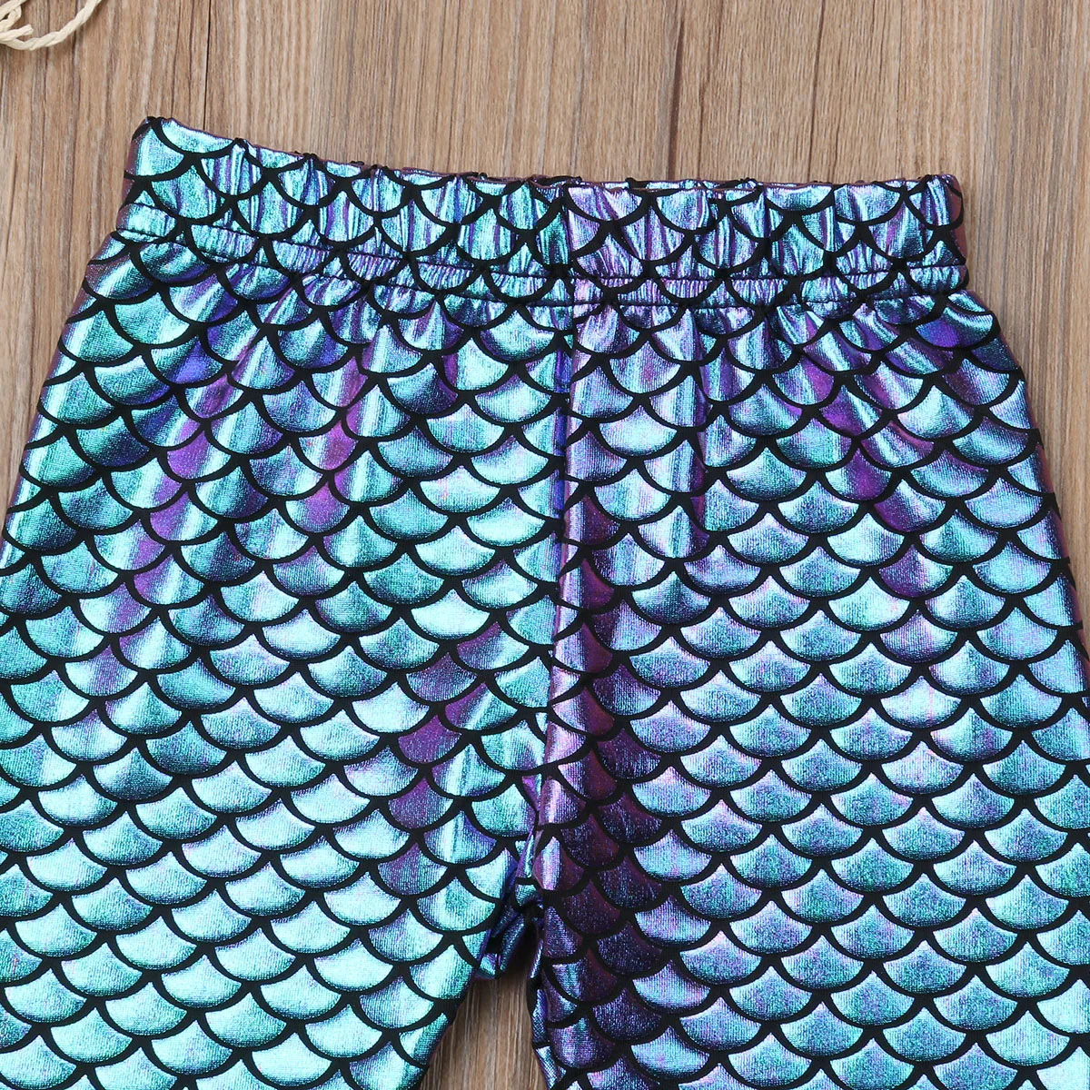0-5T Kids Baby Girl Pencil Trousers Skinny Mermaid Shiny Fish Scale Slim Stretchy Leggings Toddler Girls Long Pants | Мать и ребенок