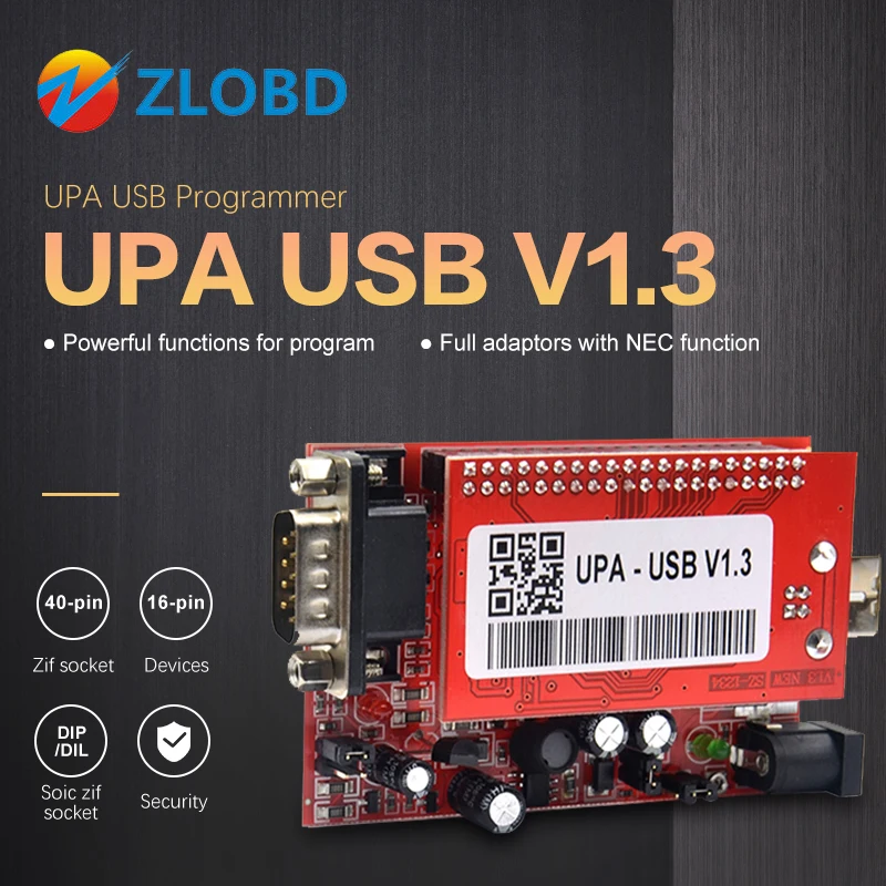 UPA Usb с 1 3 SN:050D5A5B eeprom aeeprom адаптер ECU Программатор диагностический инструмент