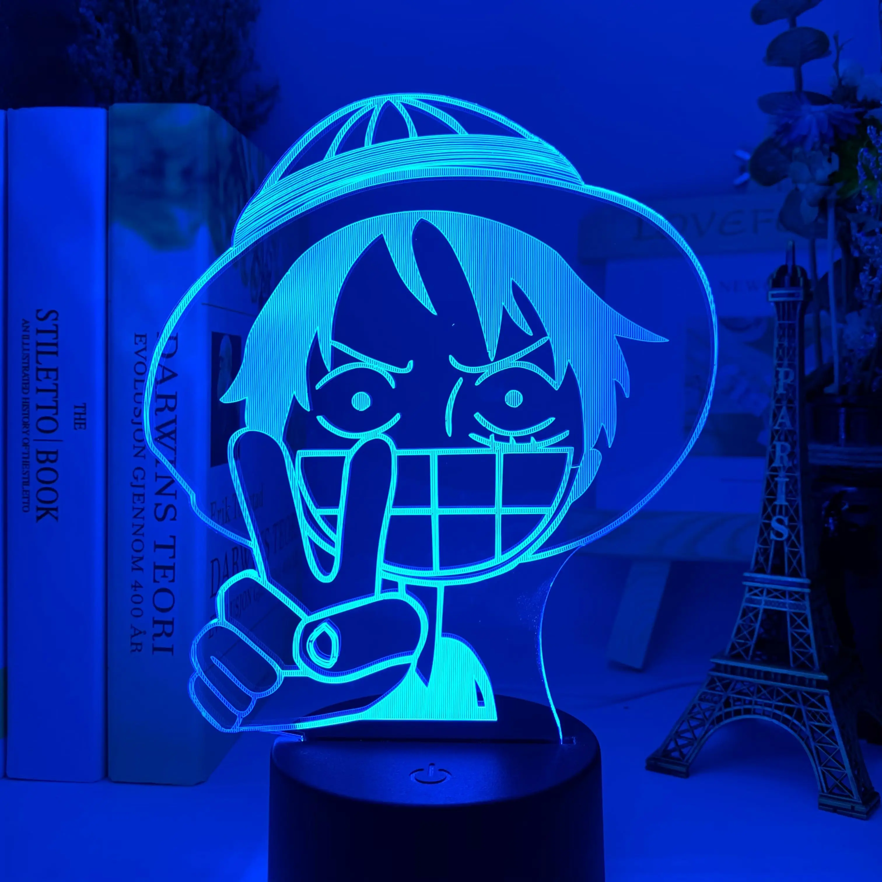 

Baby Nursery Night Light LED Acrylic Nightlight Bedside Table Lamp 3D Anime Color Change Atmosphere Decor Kids Birthday Gift