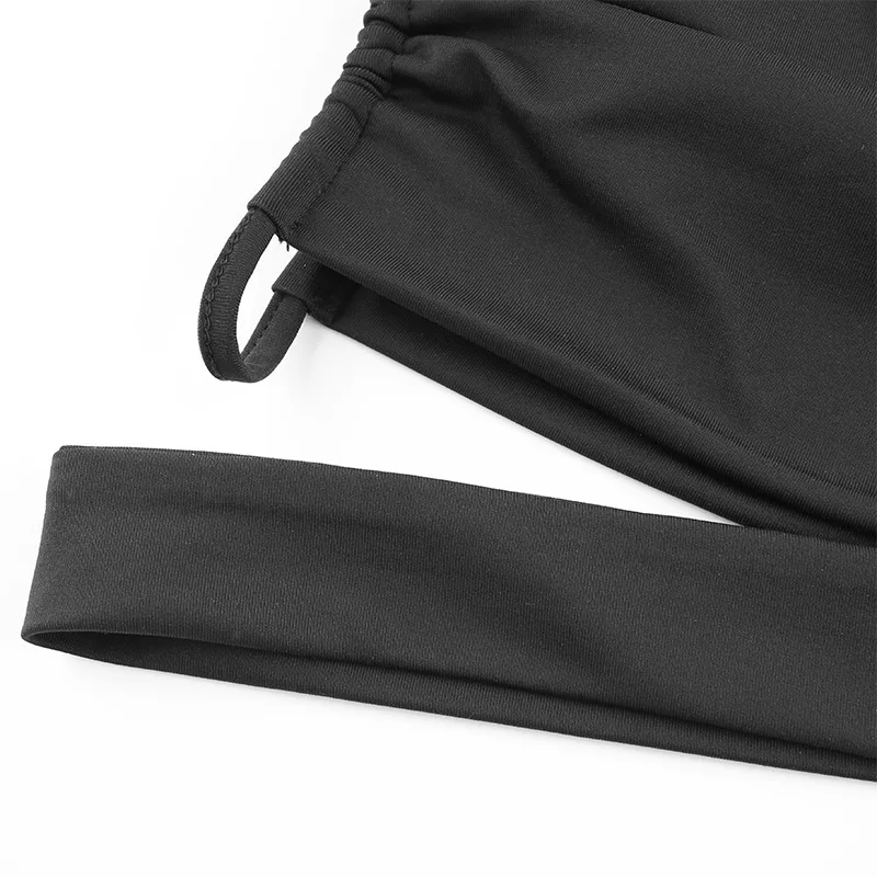 Женский укороченный топ с открытой спиной Forefair Асимметричный открытыми плечами