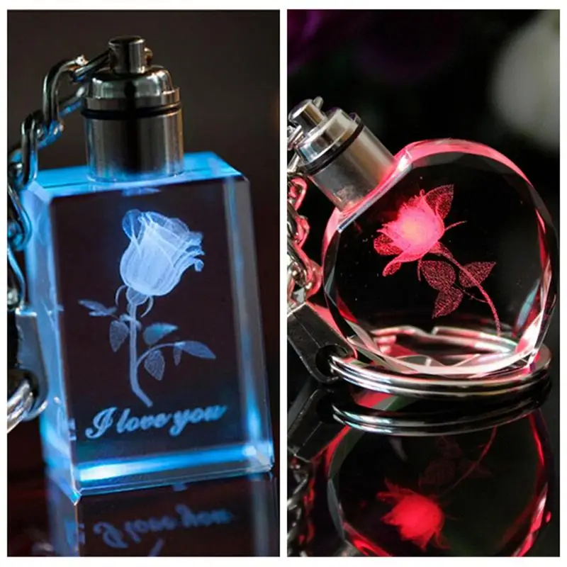 Сувенир подарок брелок для ключей Персиковое сердце кристалл я люблю тебя пар