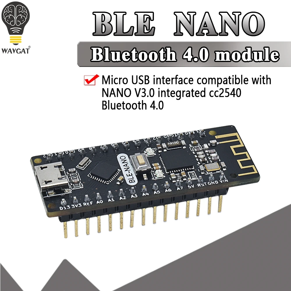 BLE-Nano для Arduino Nano V3.0 Mirco USB плата интегрирует CC2540 BLE беспроводной модуль ATmega328P