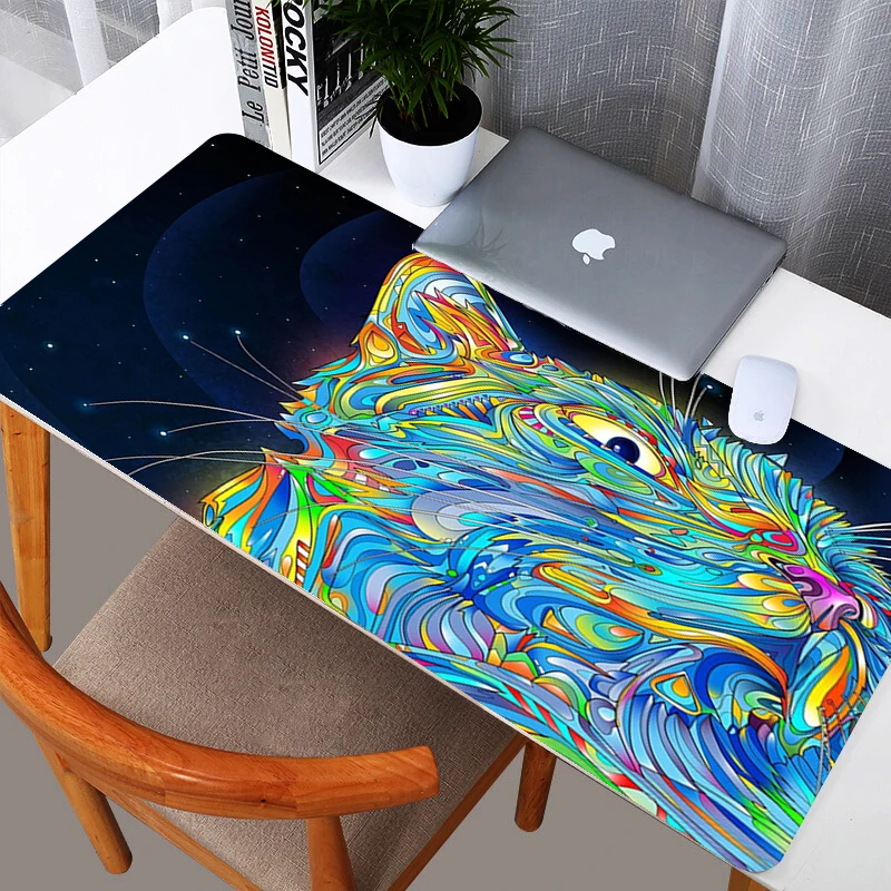 Большой расширенный коврик для мыши с абстрактным Изображением Животных