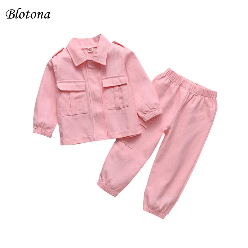 

2 шт., детские джинсы с карманами и длинным рукавом