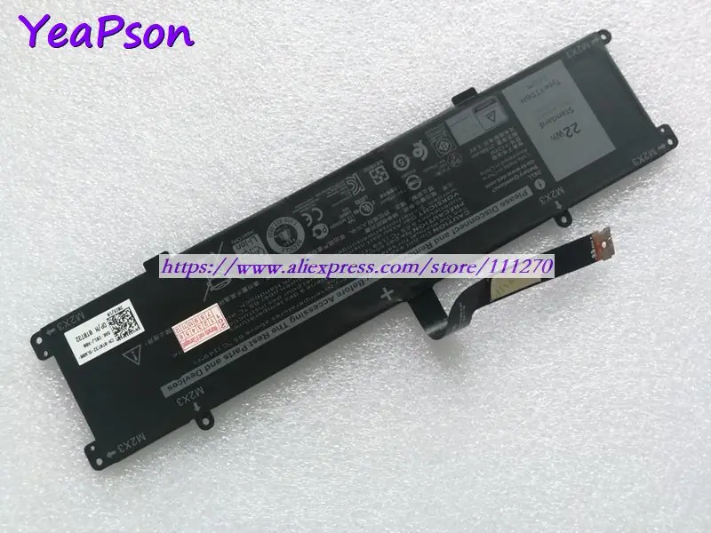 Yeapson 7 6 V 2750mAh 22Wh оригинальный FTD6M Аккумулятор для ноутбука Dell ноутбук
