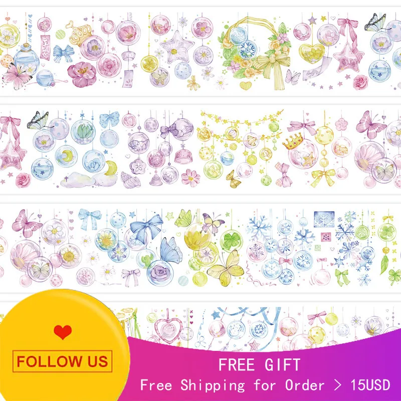 

1 loop Honey Berry Studio Journal washi tape Crystal Ball Bright PET
